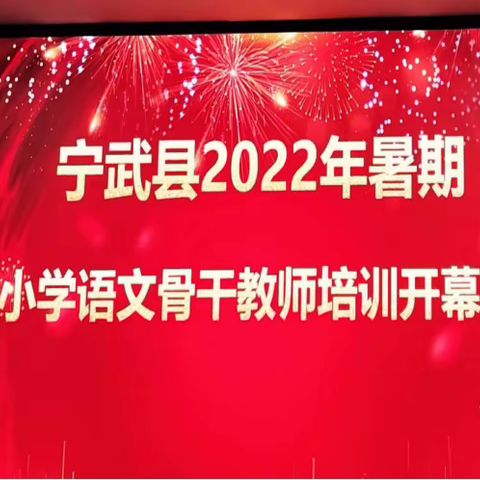 博观而约取 厚积而薄发——宁武县2022年暑期小学语文骨干教师培训心得