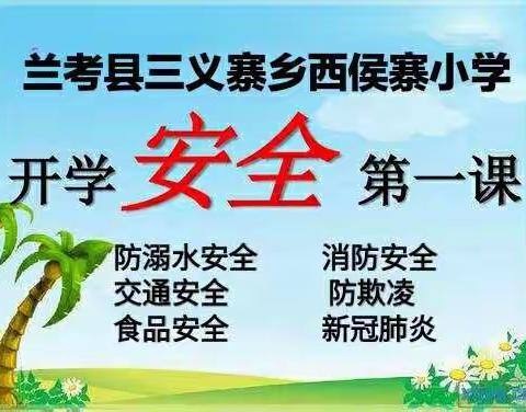 三义寨乡西侯寨小学“开学安全第一课”