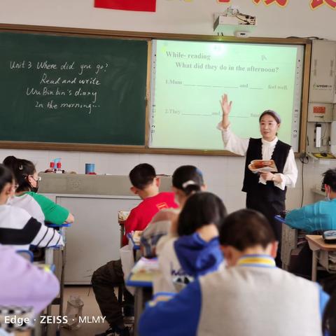 三尺讲台前逐梦，青蓝工程助成长！—林西县五十家子小学英语组示范课验收活动。