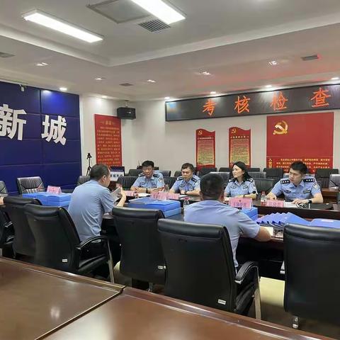 市局警保处“科精追”第一检查组到新城分局检查指导工作