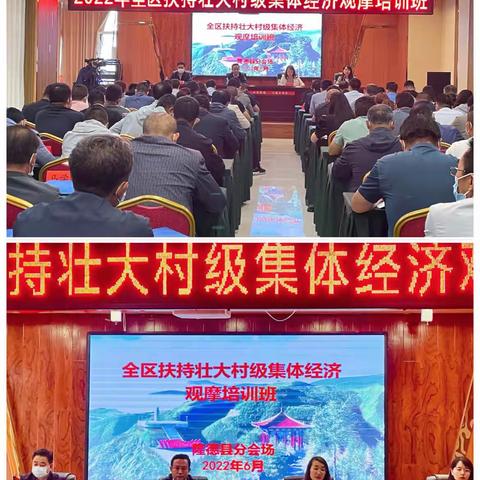 2022年全区扶持壮大村级集体经济观摩培训班（第二期）在固原市顺利召开