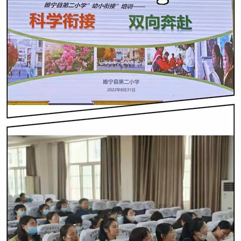 “科学衔接，双向奔赴”睢宁县第二小学低年级教师“幼小衔接”培训