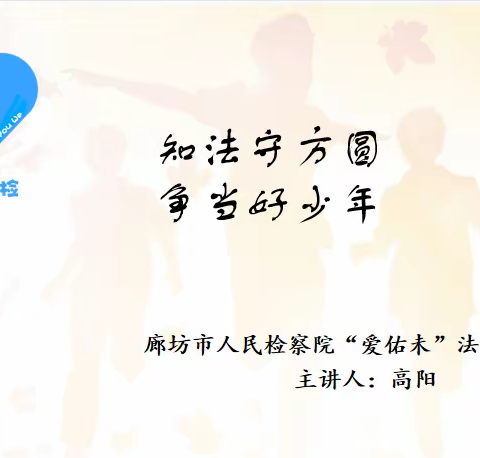 知法守方圆，争做好少年        ——— 廊坊市第二十五小学法治进校园