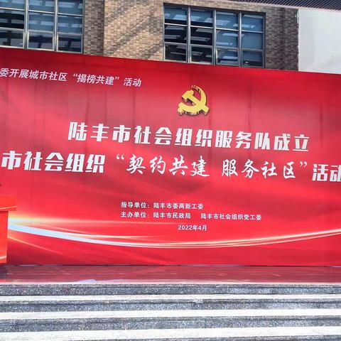 陆丰市社会组织“契约共建 服务社区”活动启动仪式