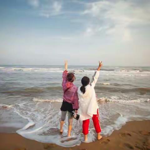 6.2北戴河逛街踏浪