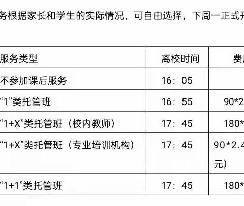 课后服务告家长书