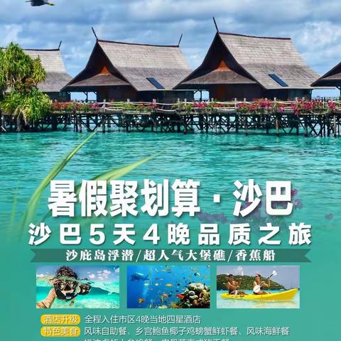 7～8月 沙巴+文莱+仙本那计划🐠