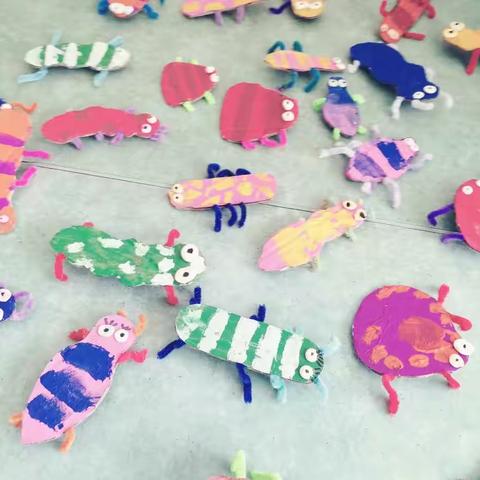 记大一班手工活动之《虫虫特工队》