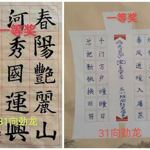 书法颂山河，挥毫庆元旦