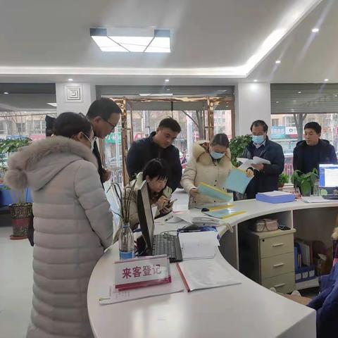 市人社局年终考核组一行检查考核城市社区城镇新增就业工作