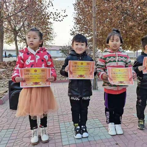 庞各庄乡王庄子小学升旗暨期中表彰仪式