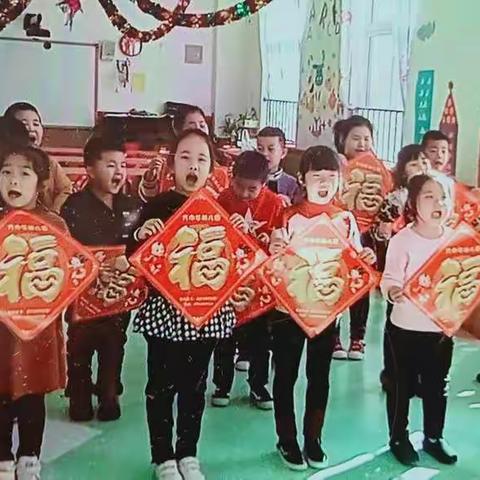 方巾牛幼儿园福娃送福啦！