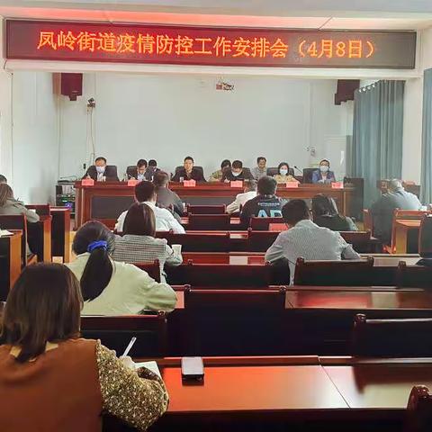 凤岭街道召开疫情防控社防工作部署会