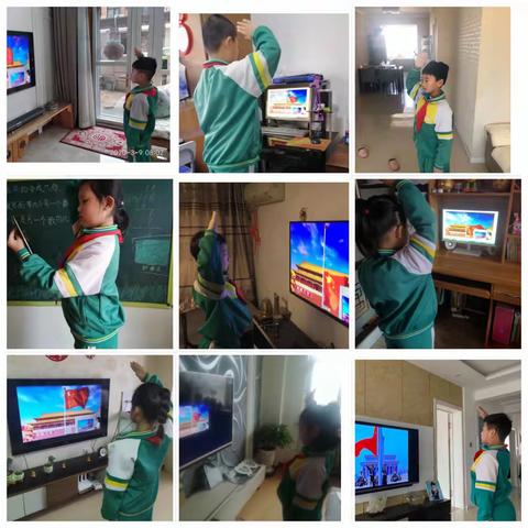 “化一少年  与祖国同行”                            二年一班线上开学典礼纪实