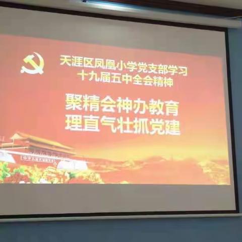 【凤凰小学党支部】凤凰小学党支部学习党的十九届五中全会精神