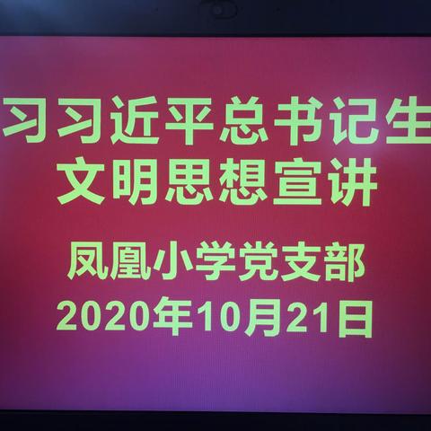 凤凰小学开展学习习近平总书记生态文明思想宣讲活动