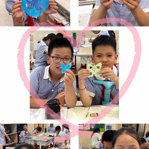 长塘里阳光小学“剪纸纸艺”五月总结学生风采