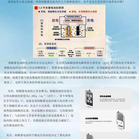 为什么蓄电池是12伏呢？为何不能定为10伏或者20伏的？