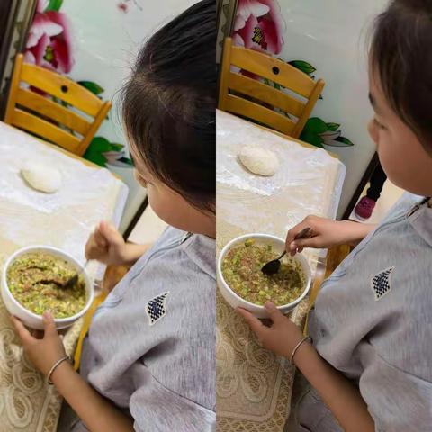 争做美食小明星——四年级一班陶雨欣五一活动