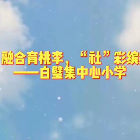 五育”融合育桃李，“社”彩缤纷向未来——白璧集中心小学优秀社团展播（四）