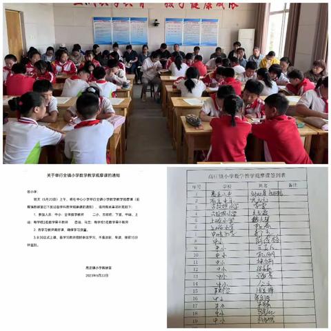 展课堂风采   促教师成长——高庄镇小学数学观摩课