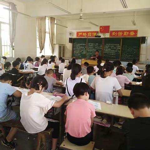 温泉镇官庄小学积极备考