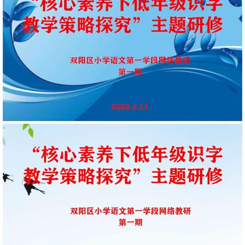 抱朴守正提内涵     笃学敏行促发展——双阳区小学低年级语文网络教研活动纪实