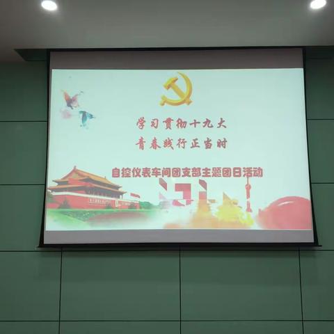 学习贯彻十九大 青春践行正当时 ---自控仪表车间团支部主题团日活动