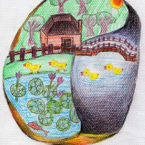 关爱特殊儿童——刘欣仪（作品：端砚）