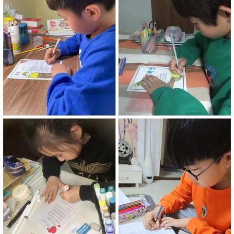 “童心巧手绘诗画”——新华西道小学四年级线上语文综合性学习特色活动