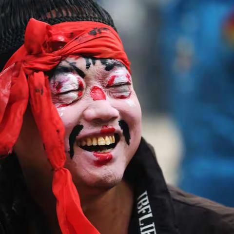 社火中的面妆