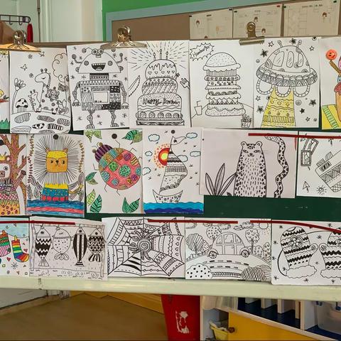 横州市小红帽幼儿园2021年秋季学期大班绘画汇报