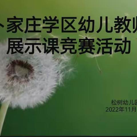 “教”有所获，“研”有所得——卜家庄学区幼儿教师展示课活动