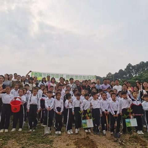春暖三月学雷锋，植树增绿我先行