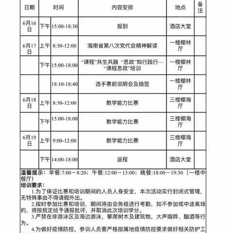 海南省中职思政教师教学能力大赛