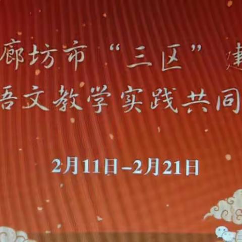 网络同研修，一起向未来——兴隆宫镇小学教师参加廊坊市“三区”建设教学实践共同体研修活动（十）