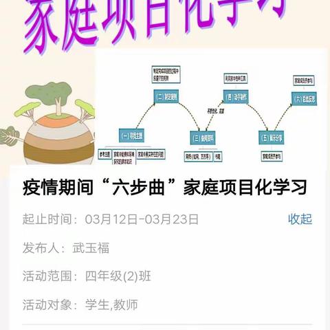 居家隔离，研究不停——“六步曲”家庭项目化学习，增进亲子关系，促进学生能力提升