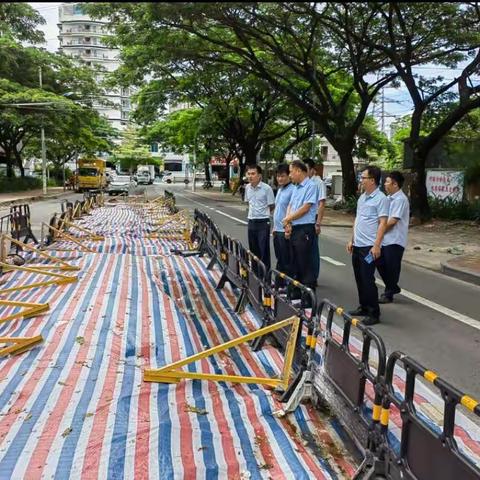 省水务厅赴三亚市检查指导城市排水防涝工作