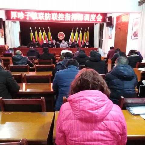 厚畛子镇联防联控指挥部调度会