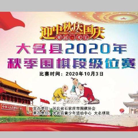 大名县2020年秋季围棋段级位赛在青少年活动中心成功举办