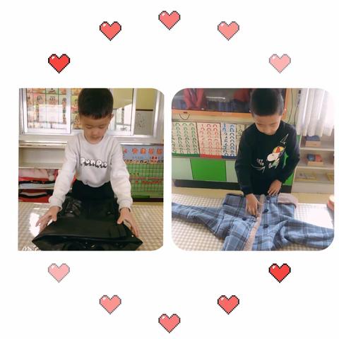 2021年4月23日第八周安康苗苗幼儿园大大三班本周活动《整理物品》