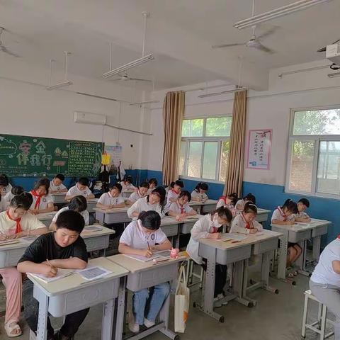 “执笔书经典 ，古韵逸书香”———杨玘屯小学书法比赛活动