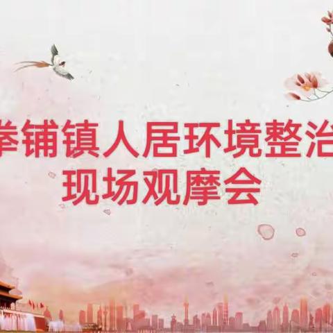 拳铺镇再次开展人居环境整治观摩会