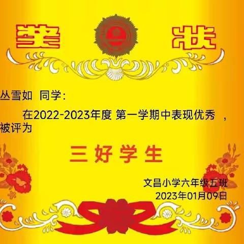 2022-2023寒假安排及优秀学生表彰