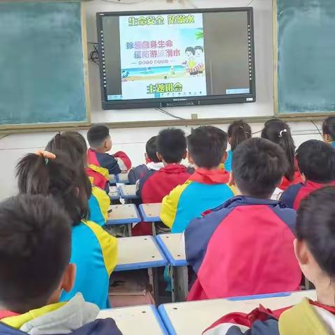 胡集镇中心小学三五班——珍爱生命，谨防溺水主题班会