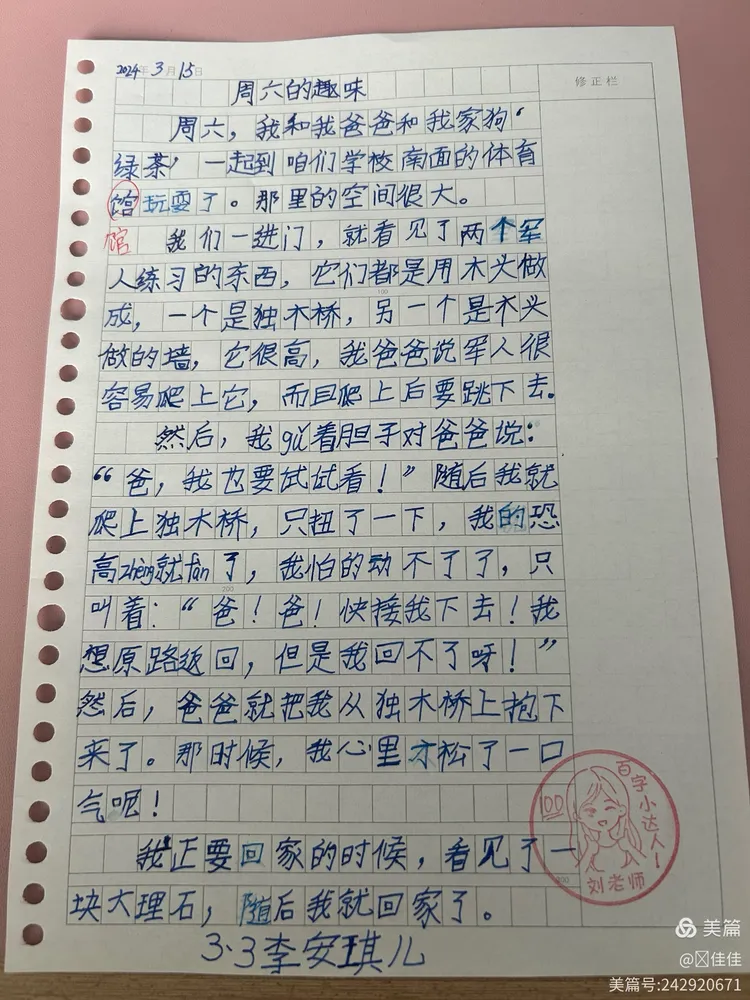 100在作文中占几格