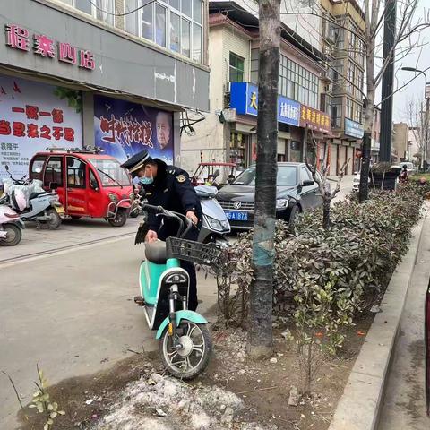 祥符区城市管理“三化”建设共享单车专项整治春节期间单车管理工作