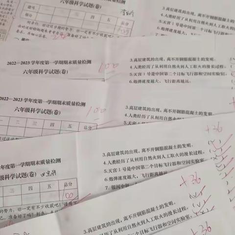 💁💁💁行而不辍  未来可期✍✍✍🎓杏园逸夫小学六（3）班科学成绩👍👍👍🎩