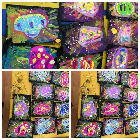 “    童画世界，童心飞扬         ”                                       悦教智慧幼儿园美术活动花絮