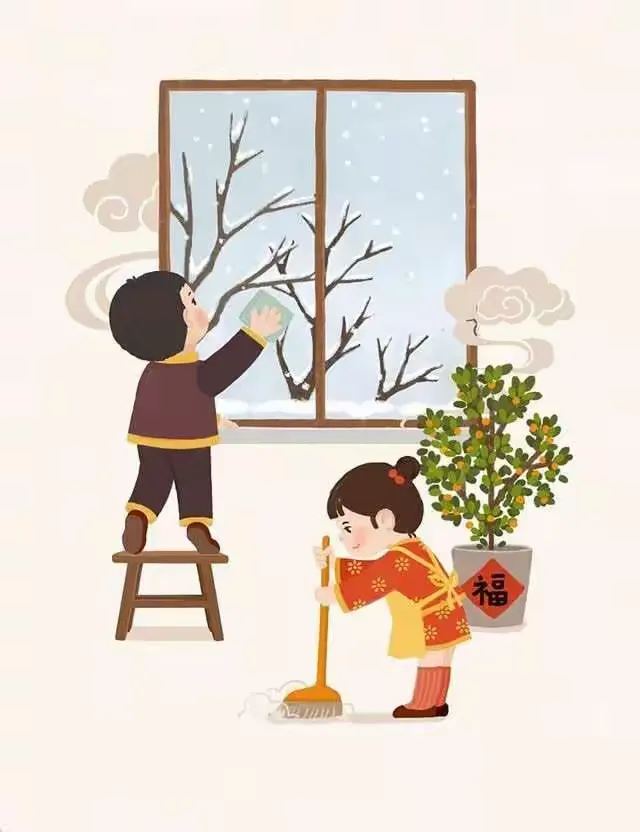 我是春节洒扫小帮手